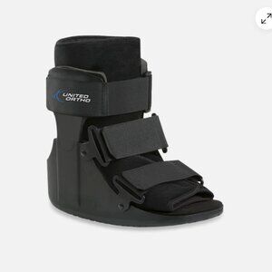 United Ortho Short Cam Walker Fracture Boot ankle stabilizer Black X SMALL NEW